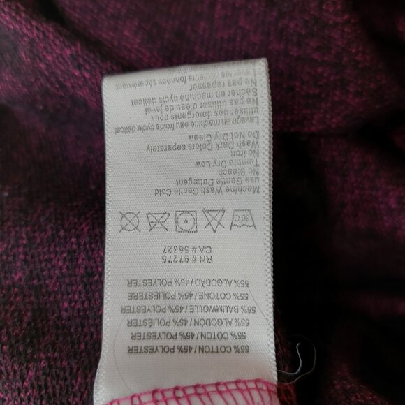 Fox Girl Racing Shirt Pullover Size XS Long Sleeve Purple Black - Picture 8 of 9